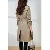 High-quality Khaki Trench Coat Women's New Spring Clothing Medium and Long Early Spring Thin Jacket Women's Clothing