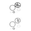 6Pieces Multipurpose Swimming Pool Valves Sealing Rings Weatherproof Replacement Gasket Rubber Texture for Sand Filter