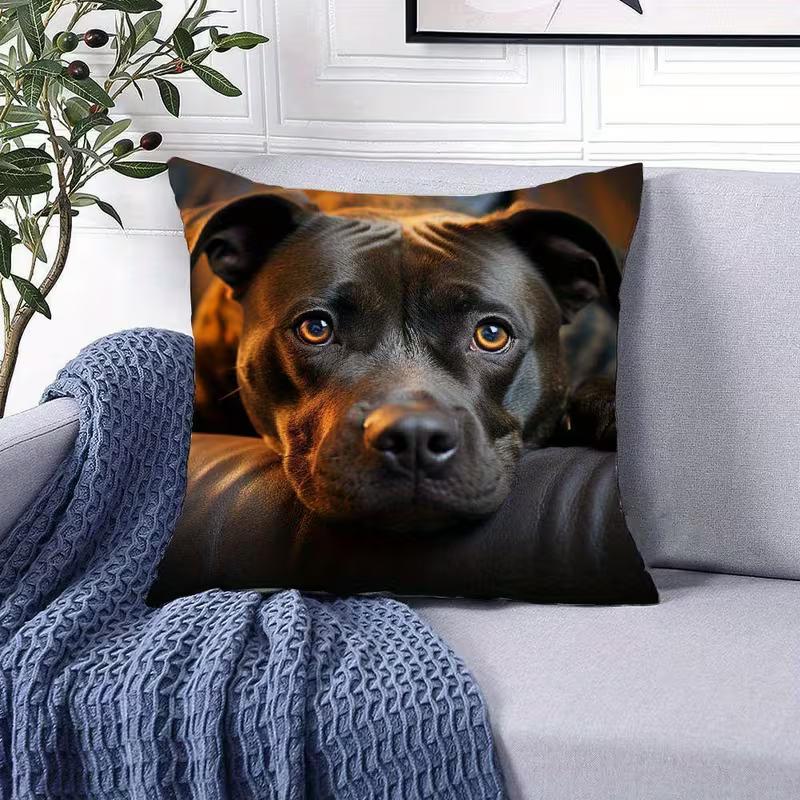 Roztomilý povlak na polštář se zvířátky: 2D plochý tisk, ne-skutečná výšivka, noční pohovka noční pohovka polštář