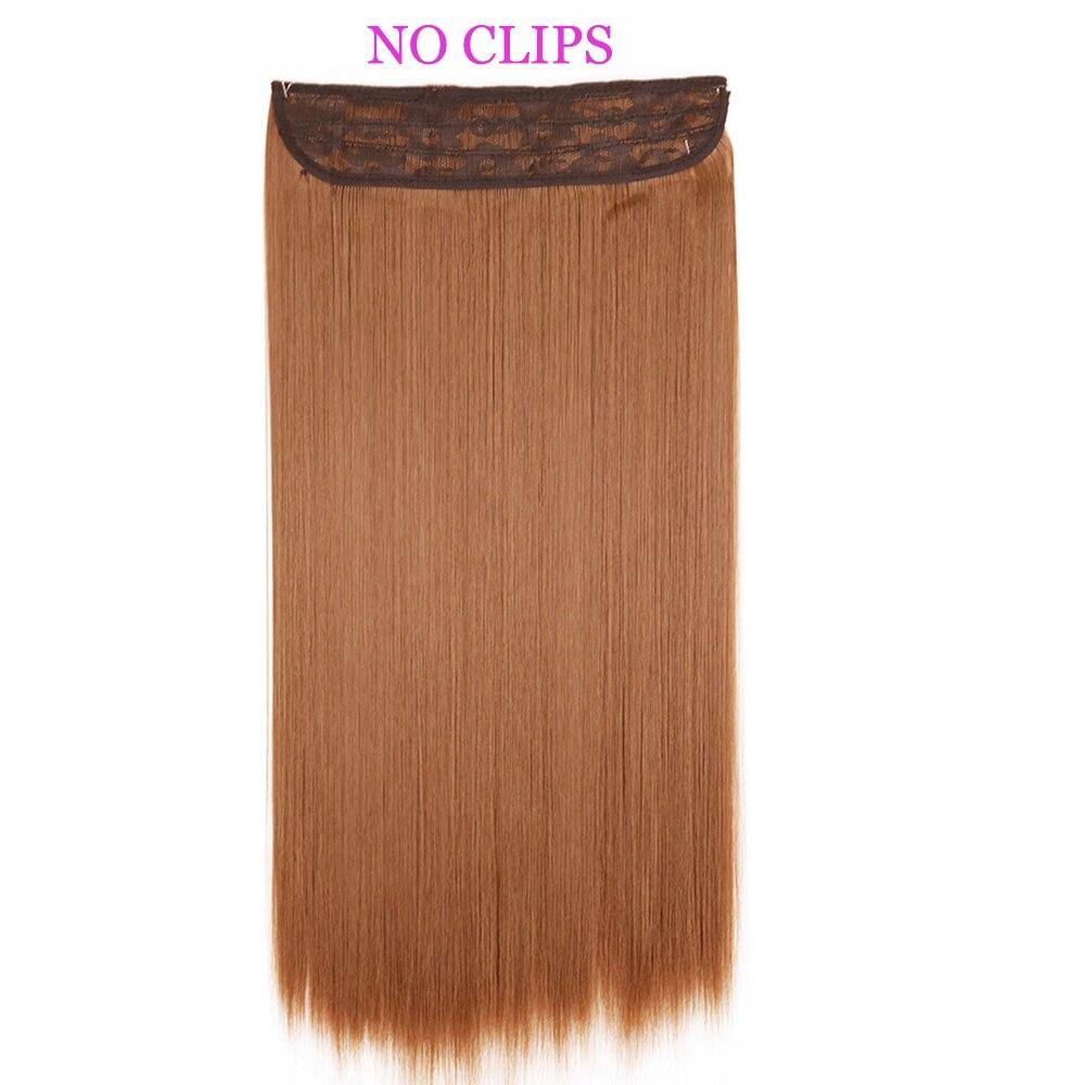 MISS WIG Extensiones de cabello sintético, sin Clips, cabello Artificial, Rubio, marrón, negro, degradado, morado, liso, pieza de cabello falso