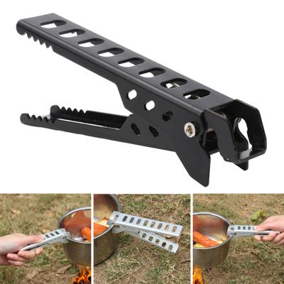 Aluminium Legierung Anti-Verbrühungen Topf Klammer Hohl Griff Heißer Platte Greifer Clip Outdoor Camping Anti-Verbrühungen Zange Klemme Halter