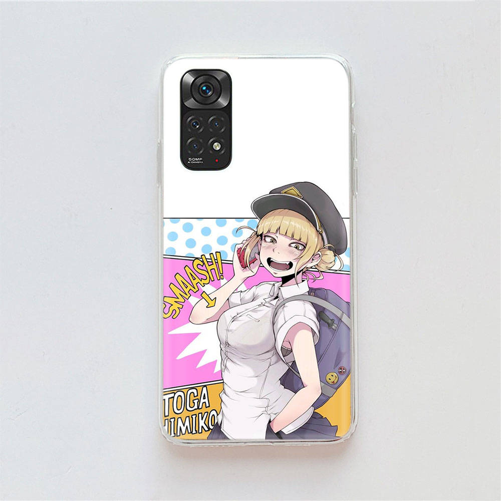 DT3 Hero Academia Toga Case for Samsung A04 A14 A23 A34 A54 M23 M33 M52 M53 Realme 10 9 C30S C35 C55 VIVO Y02S Y21 Y33S Y51 X80 Pro Clear Cover