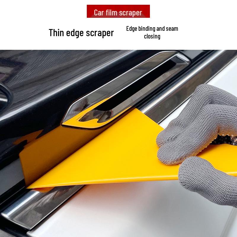 High-Temperature Resistant Wallpaper & Baking Film Squeegee – Seam Filler, Edge Trimmer, Front Windshield Hard Scraper Tool