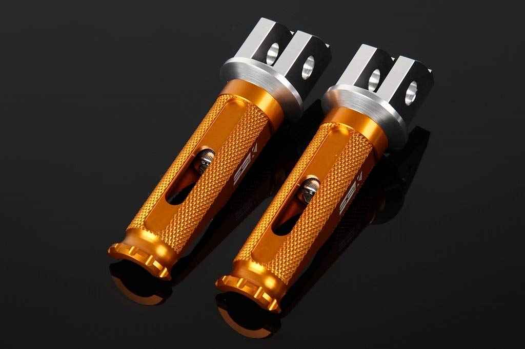 SSK фрезерованная алюминиевая тандемная подножка, гоночный тип, цвет монтажной части: серебристый, цвет подножки: золотой