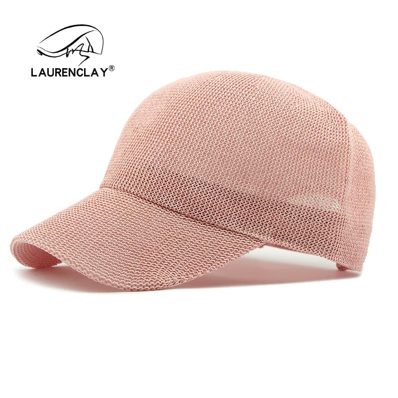 Hat Women's Summer Breathable Mesh Baseball Cap Simple Sunscreen Sun Hat Knitted Hollow Light Board Cap
