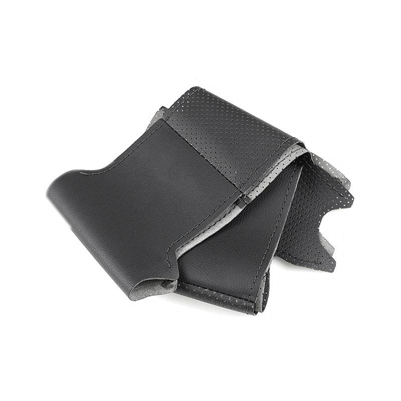 

Сшитый вручную кожаный чехол на руль автомобиля для Renault Megane 3 Scenic 3 Kangoo 2 Fluence (ЗЕ) Самсунг СМ3 Ниссан чёрный