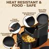 Silicone Basket Pot Tray Airfryer Liner for Air Fryer Reusable Container Accessories Pan Baking Mold Protector Kitchen Gadgets
