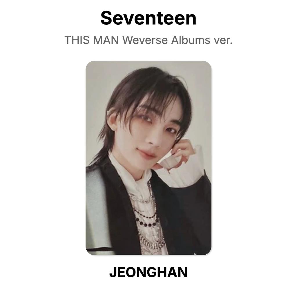 Seventeen THIS MAN Weverse Alben ver. Offizielle Fotokarte