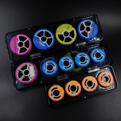 Premium Round Silicone Main Line Leader Rig Storage Tackle Box Case S L Line Holders Fishing Tackle
