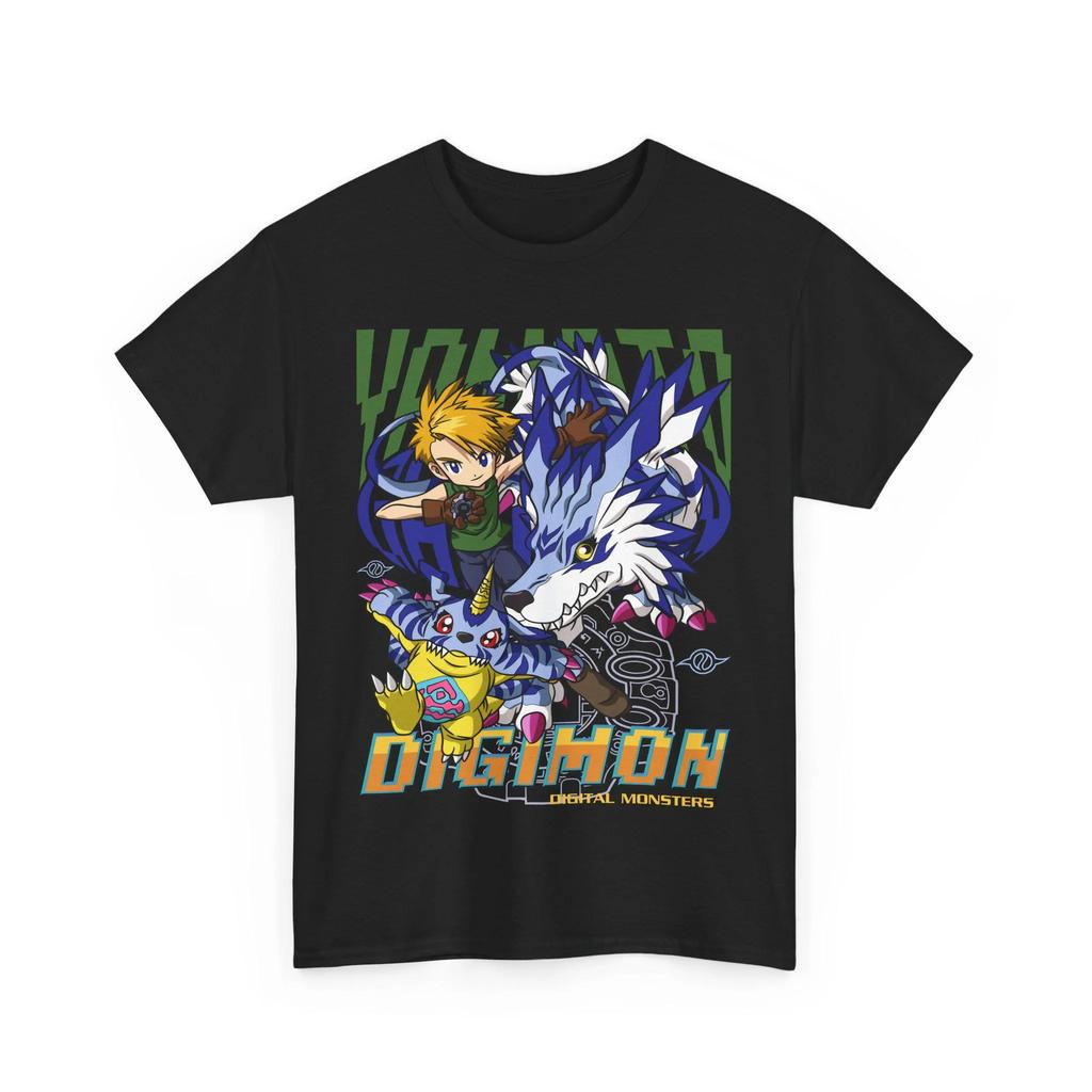 Manga Best Anime Omnimon and Guilmon Digital Adventure Anime Tshirt Mens and Womens Summer Cotton Comfortable Loose Top