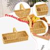 Picnic Basket with Handle Spacious Flower Baskets Food Storage Container Household Woven