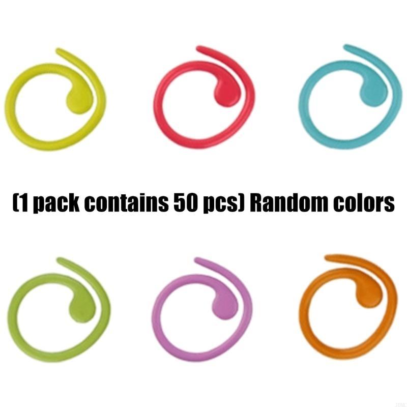 50 шт. Маркеры для сшивания с фиксацией, Прочные металлические маркеры для сшивания, Кольца J0MC