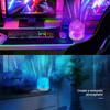 16 Color LED Water Ripple Projector Night Light Remote Control Bedroom Bedside Decorative Ambient Lamp RGB Dimmable Crystal Lamp