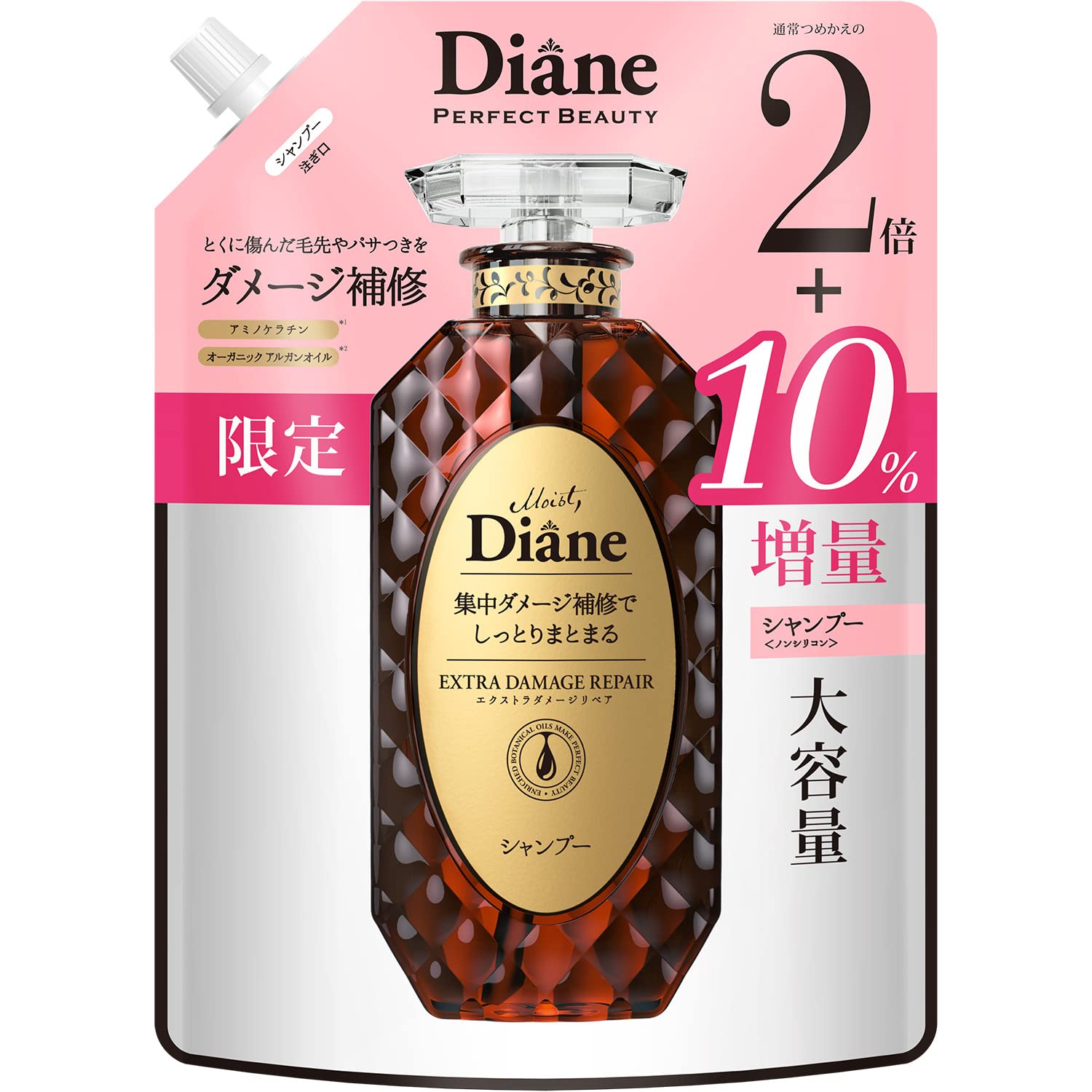 

[10% more] Shampoo [Damage repair] Floral & berry scent Perfect Beauty Extra Damage Repair Refill Large capacity 726ml