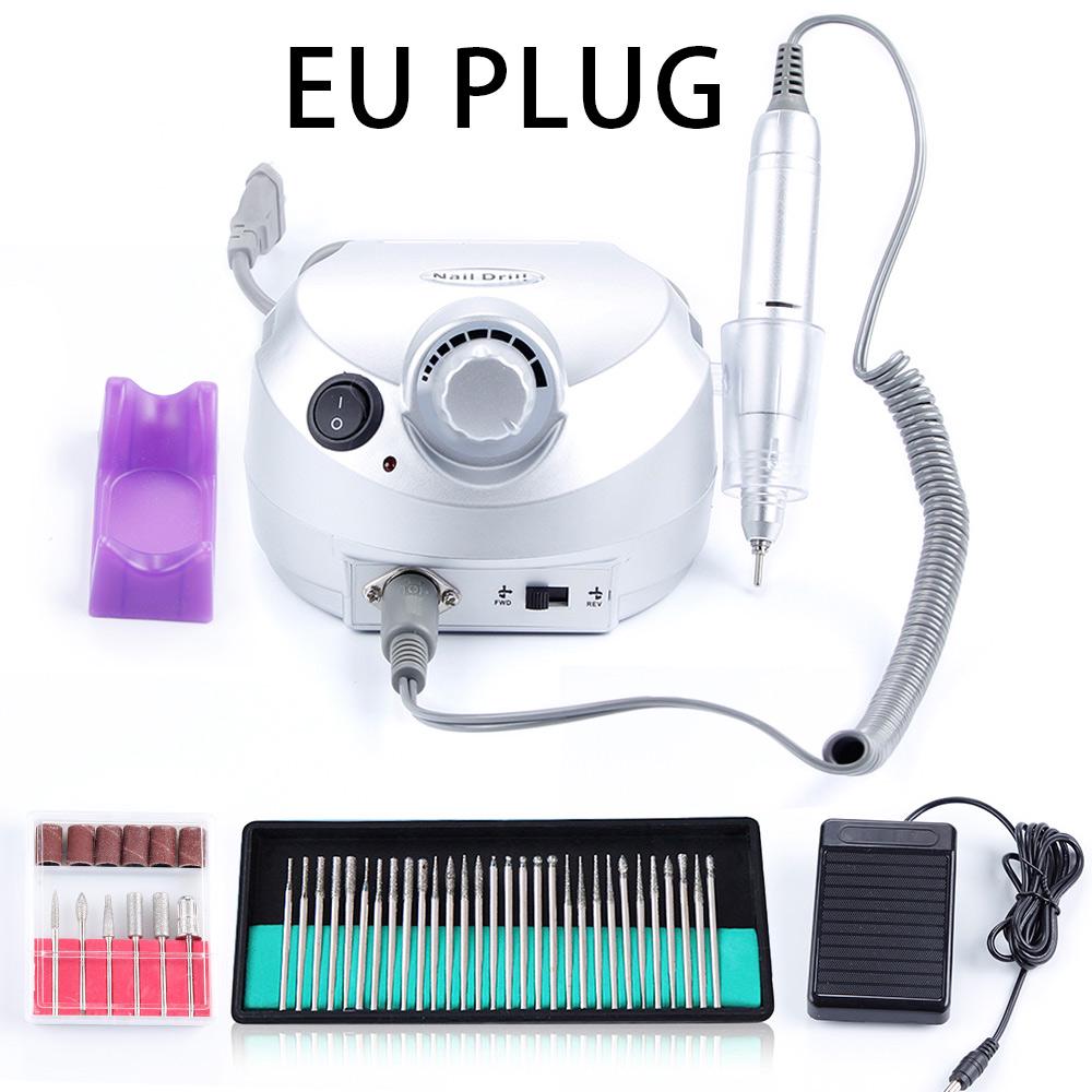 1PC Professionelle Nagel Elektrische Polierer Schleifen Verglasung Maschine Datei Maniküre Nagel Bohrer Set