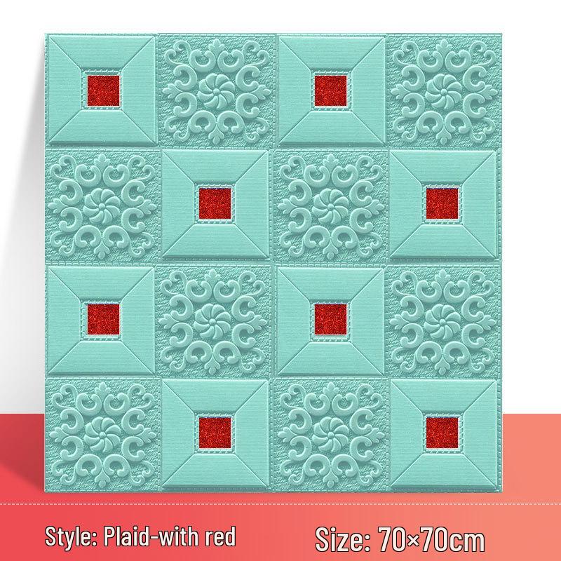 3D Waterproof Self-Adhesive Bedroom Wallpaper for Home Decoration