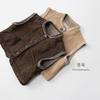 Vintage Unisex Kids Solid Sleeveless Cardigan Vest Casual Baby Outerwear