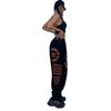 2023 Women's Summer Loose Cuffed Hip-hop Jazz Dance Sweatpants - Trendy European and American Print