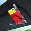 Leather Storage Clip Auto Interior Accessory Car Glasses Holder Card Clip Eyeglass Hanger Organizer Clip for Sun Visors