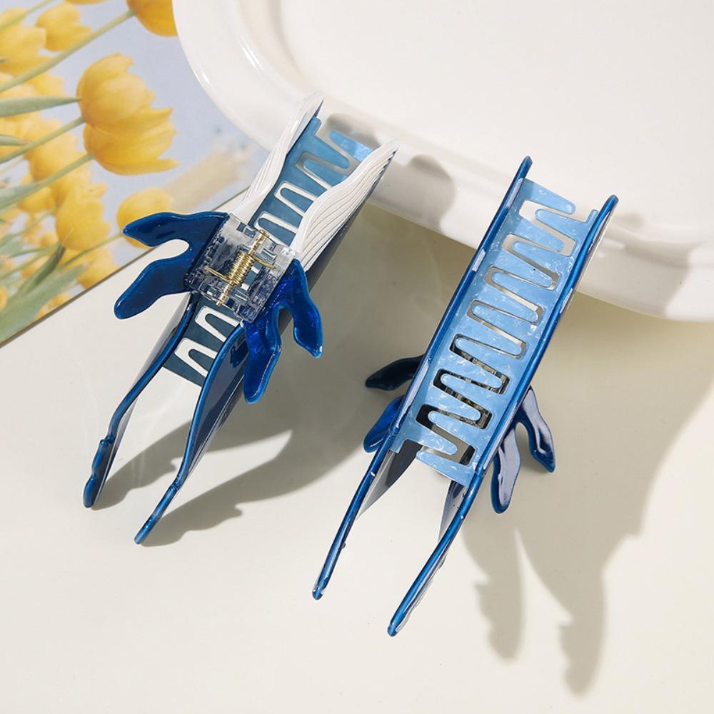Non Slip Whale Hair Claw Cartoon Whale Shaped Hair Claw Cute Acetate Hair Clips Headwear