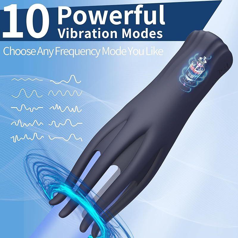 Penis Delay Trainer Exerciser Glans Stimulater Massager Mens Vibrator Male Masturbator Equipment Sex Toys Adult Goods For Men