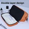 Men Travel Toiletry Bag With Dry Wet Separation And Waterproof Nylon Material For Business Trips
