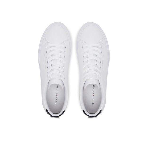 Мужские кроссовки Tommy Hilfiger Th hi vulc street lth patch fm0fm05312 белые