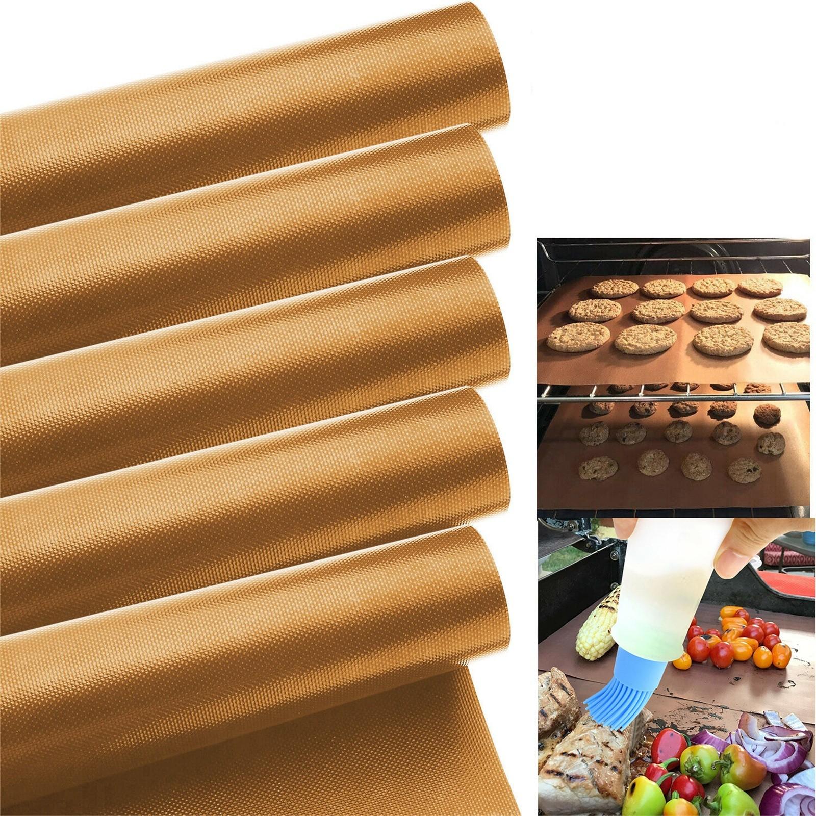 

2/3/4/5Pcs BBQ Grill Mat Sheets Reusable Non-stick Barbecue Mat Baking Oven