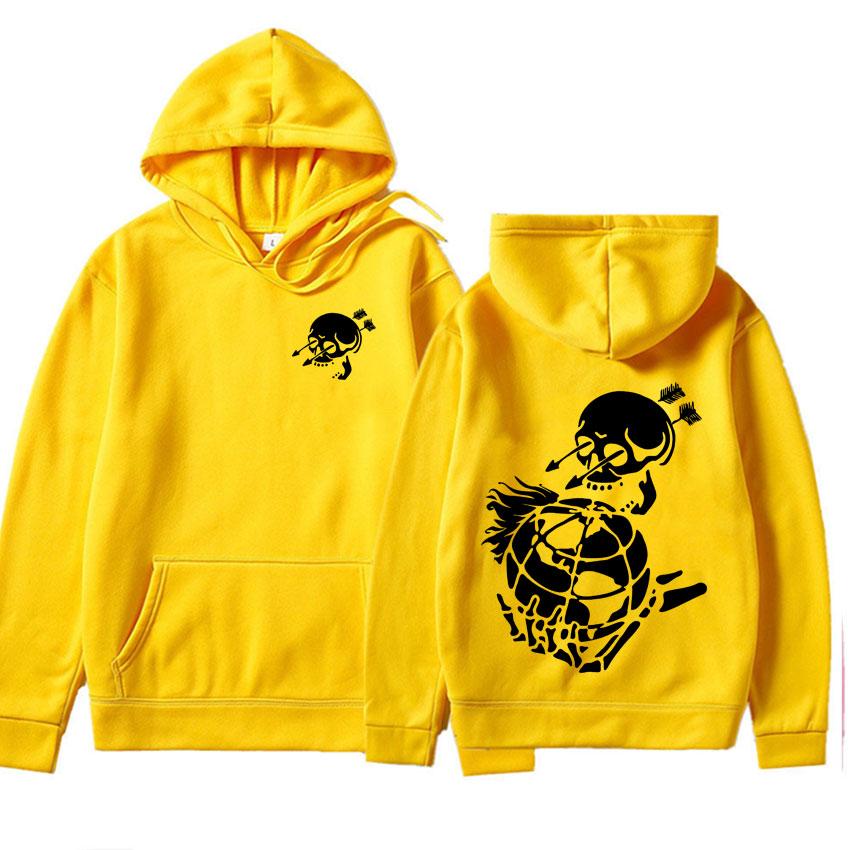 Forward Observations Group Hoodie Punk Skeleton Hoodies Gothic Clothes Men Women Fashion Graphic Loose Hooded Pullovers