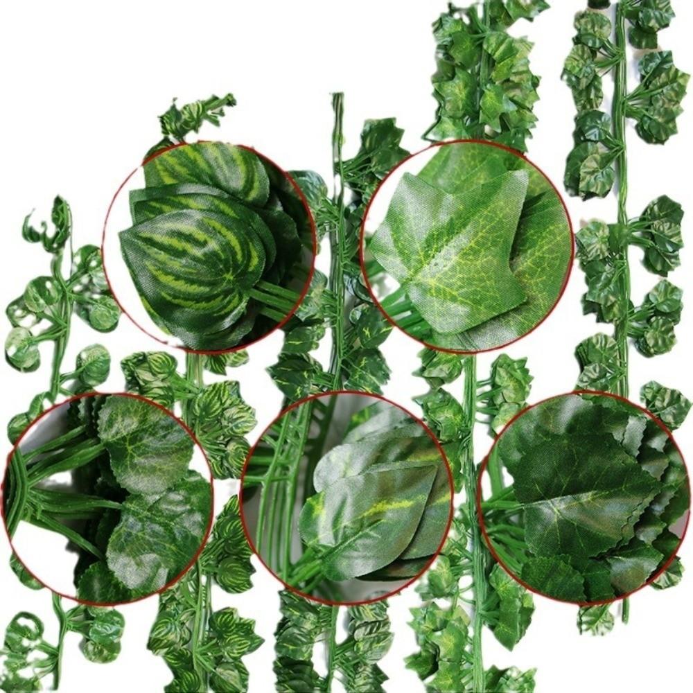 Lifelike Appearance Faux Hanging Plants Plastic Artificial Ivy Garlan Home Wall Decor