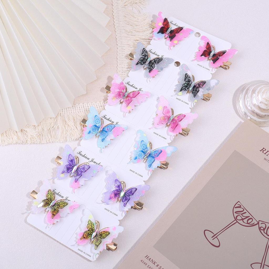 Cross-Border Butterfly Hair Clip for Girls - Ancient Costume Style Hair Accessory