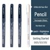 Lion Art Waterproof Syringe Pen for Manga & Line Drawing, Black, 0.05-0.1mm