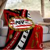 Coperta con Stemma PSV Eindhoven Coperta in Flanella da Esterno per Campeggio, Escursionismo, Feste in Giardino, Essenziali per Picnic, regalo per famiglia e amici