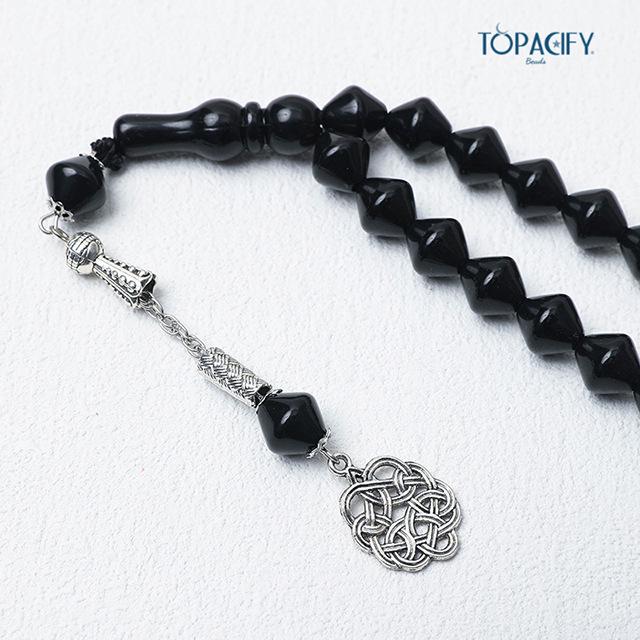 Islamski 11mm Różaniec Bransoletka - 33 Koraliki Misbaha Biżuteria do Modlitwy