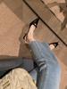 Sheepskin Version~ Naked Pink High Heels, Women's Pointed Heads, Thin Heels, Not Tired Feet, Bag Heads, Sandals, Summer Bows, Fairy Style