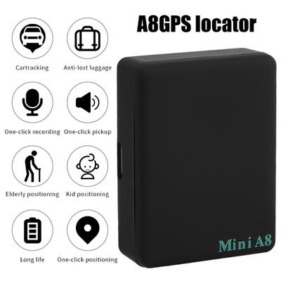 Mini A8 GPS Real Time Global Locator Monitor pozycji dla samochodu, dziecka, zwierzaka, GSM/GPRS/LBS Urządzenie śledzące z kablem USB Akcesoria