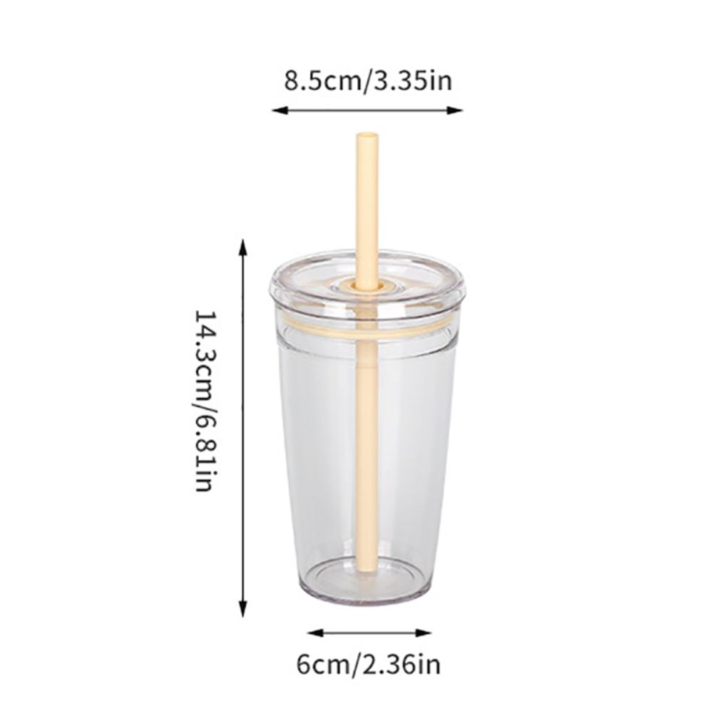 450ml Coffee Cup Reusable Car Tumbler Fashion Straw Cup Home