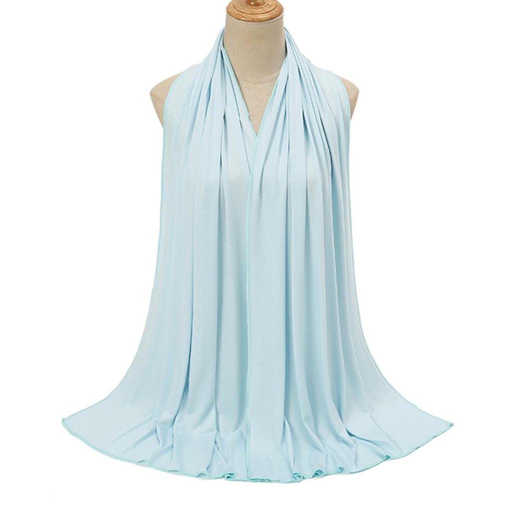 Modal Solid Color Long Scarf: High-Quality, Breathable, Soft Handfeel, Mercerized Cotton (YW125)