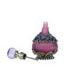 Vintage Empty Bottle Refillable Decorative Empty Glass Jar Luxury Crystal Inlayed Glass Oil Dropper Bottles Bedroom Decor
