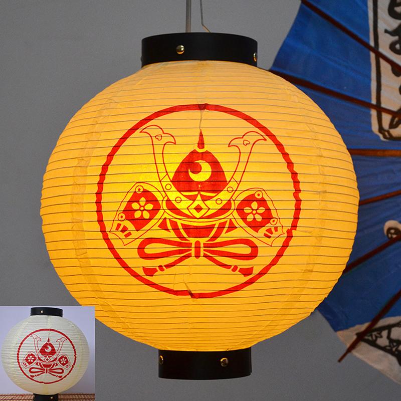 30cm Japanese Paper Lantern Oriental Style Izakaya Sushi Pub Lantern Sakura Restaurant Festival Hanging Lantern Advertising Sign