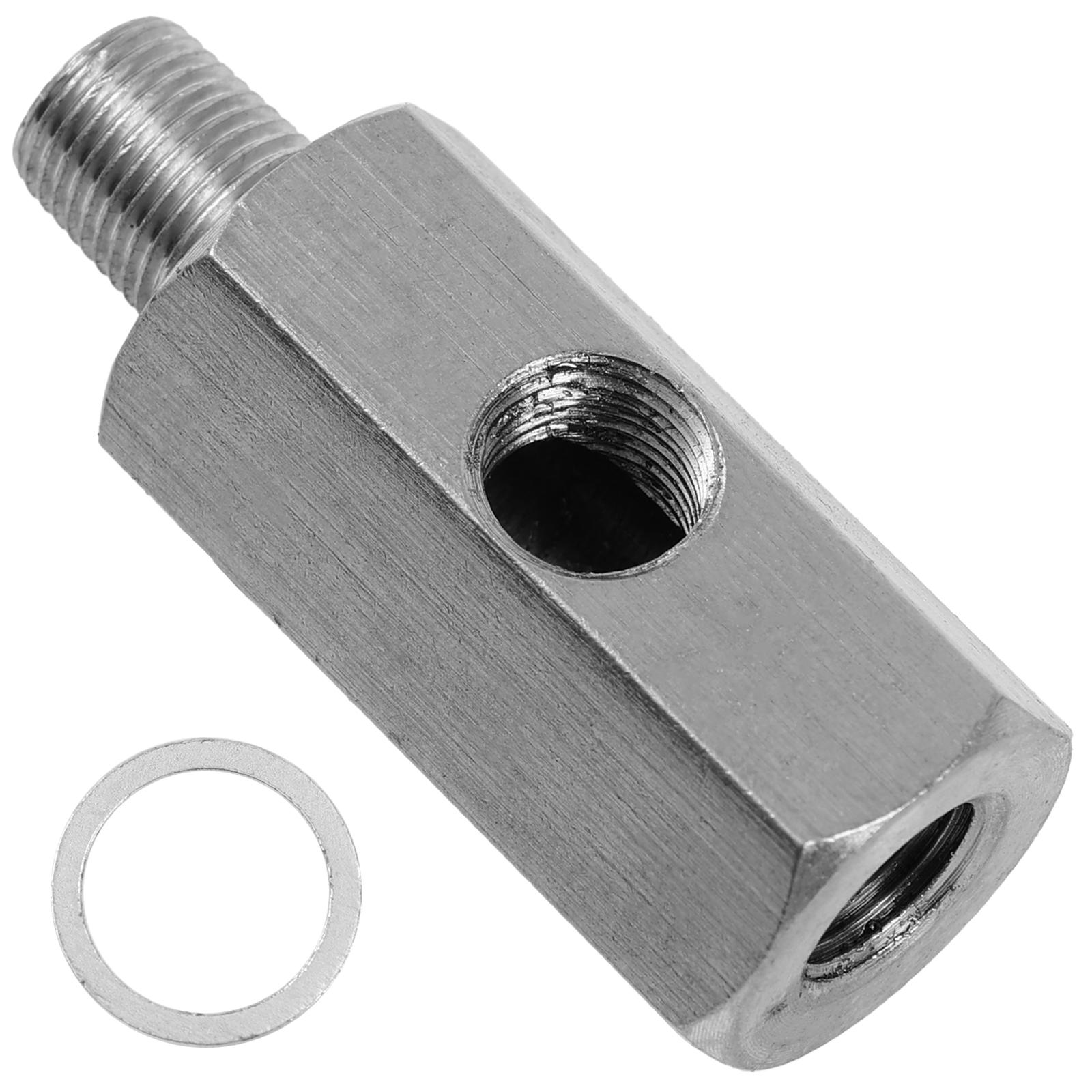 

Нержавеющая сталь 1/8 NPT Female к M10 автомобильный датчик давления масла соединительный элемент к 1/8 NPT тройник адаптер турбо аксессуары адаптер серебряный