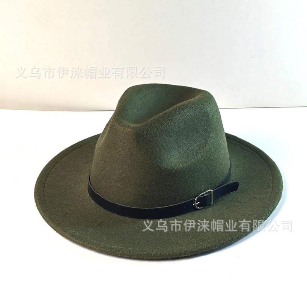 Kleur Hoed, Brits Retro Jazz Hoed, Unisex Platte Rand Heren Hoed