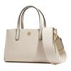 Bolso Tote con Logo Correa de Hombro Ajustable Desmontable Cuero Pebble Mini Bolso Tote para Mujer Nuevo-Marfil 160637-104