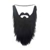 Fake Beard Role-playing Costume Old Man Mustache Beard with Elastic Rope Facial Hair Accessory for Halloween Cosplay Party Supplies