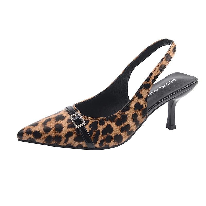 Fashion Sexy Women High Heels Sandals Pointed Toe Summer Shoes 2025 Slingback Slippers New Dress Party Woman Pumps Sandalias De Mujer