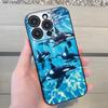 O-Orcas W-Whale Phone Case For IPhone 17 Air 16 E Pro Max 15 14 13 Mini 12 Pro 11 Max Plus Black Soft Shell