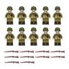 Yousheng 10 Pcs 1.7" Mini WWII Soldiers Figures Model Set Military Building Block Toys with Weapons Gift for Christmas Stockings Birthday Easter