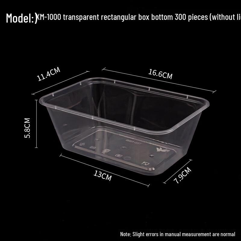

Disposable Rectangular Plastic Food Containers