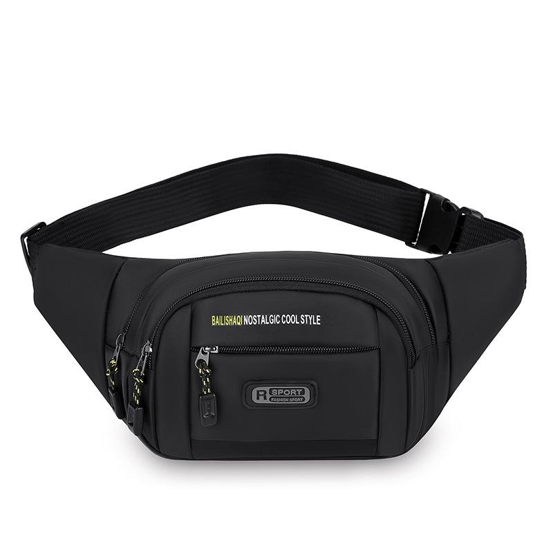 Men Women Sports Waist Bag Large Capacity Fanny Pack Multi Pocket Crossbody Chest Bag Casual Travel Running Hiking Belt Bag