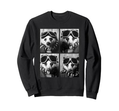 Cute Opossum Snow Goggles Funny Forest Animal Winter Sweatshirt